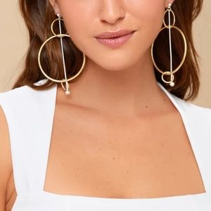 STYLE COMPASS SILVER AND GOLD HOOP EARRINGS